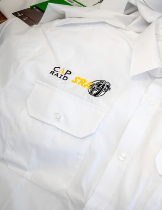 Chemise brodée Cap Raid SRA et Raid Passion Désert